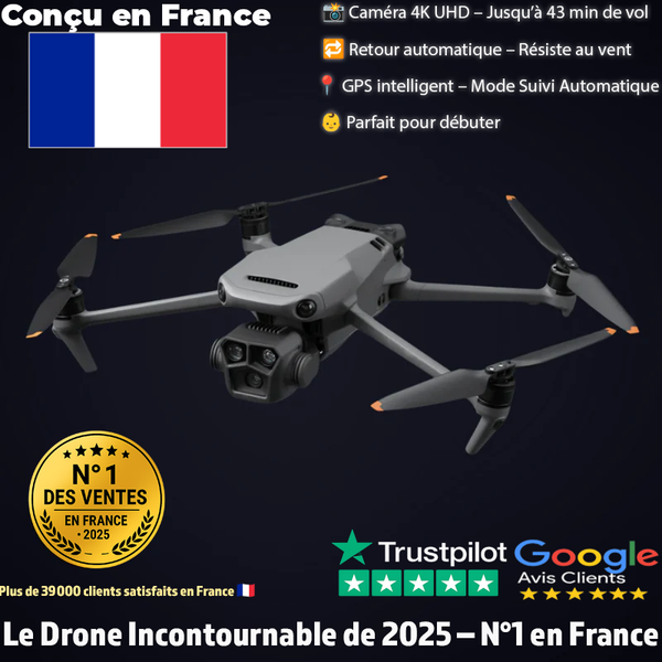 🇫🇷 Drone 4K Ultra-Léger – Pilotage Facile, 100% Conforme Normes UE 🇪🇺